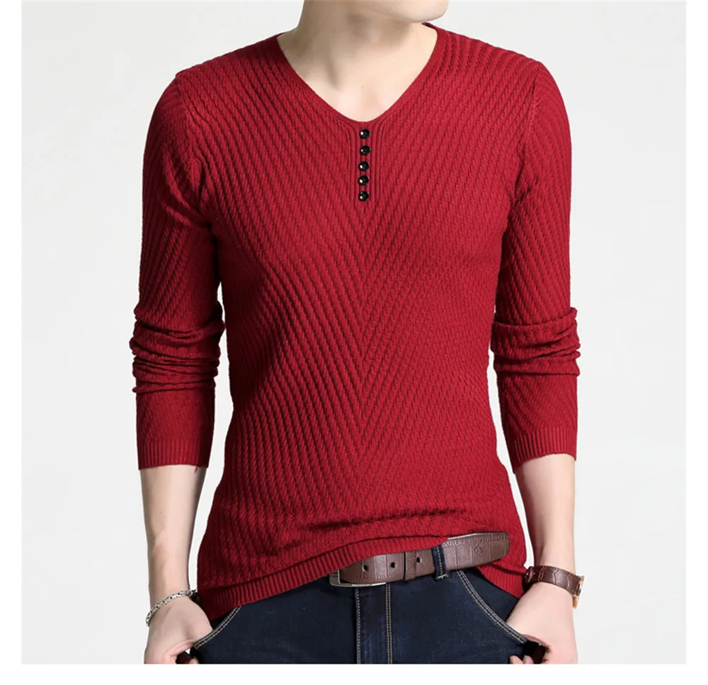 Male Slim V Neck Long Sleeve Oblique Stripes Ribbed Knit Cotton Cashmere Sweaters Jumper Pullover Knitwear in Winter for M
Male Slim V Neck Long Sleeve Oblique Stripes Ribbed Knit Cotton Cashmere Sweaters Jumper Pullover Knitwear in Winter for M
