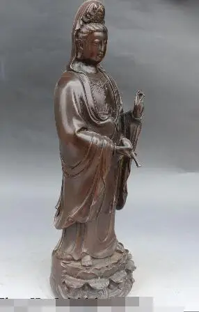 Free shipping S00235 18" Chinese Bronze Buddhism Kwan-yin Guan Yin Bodhisattva Goddess Buddha Statue
Free shipping S00235 18" Chinese Bronze Buddhism Kwan-yin Guan Yin Bodhisattva Goddess Buddha Statue