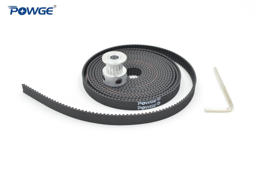 POWGE 1pcs 16 teeth GT2 Timing Pulley Bore 5mm + 1Meter GT2 timing Belt width 6mm used in linear drive (16Teeth) 16T
POWGE 1pcs 16 teeth GT2 Timing Pulley Bore 5mm + 1Meter GT2 timing Belt width 6mm used in linear drive (16Teeth) 16T