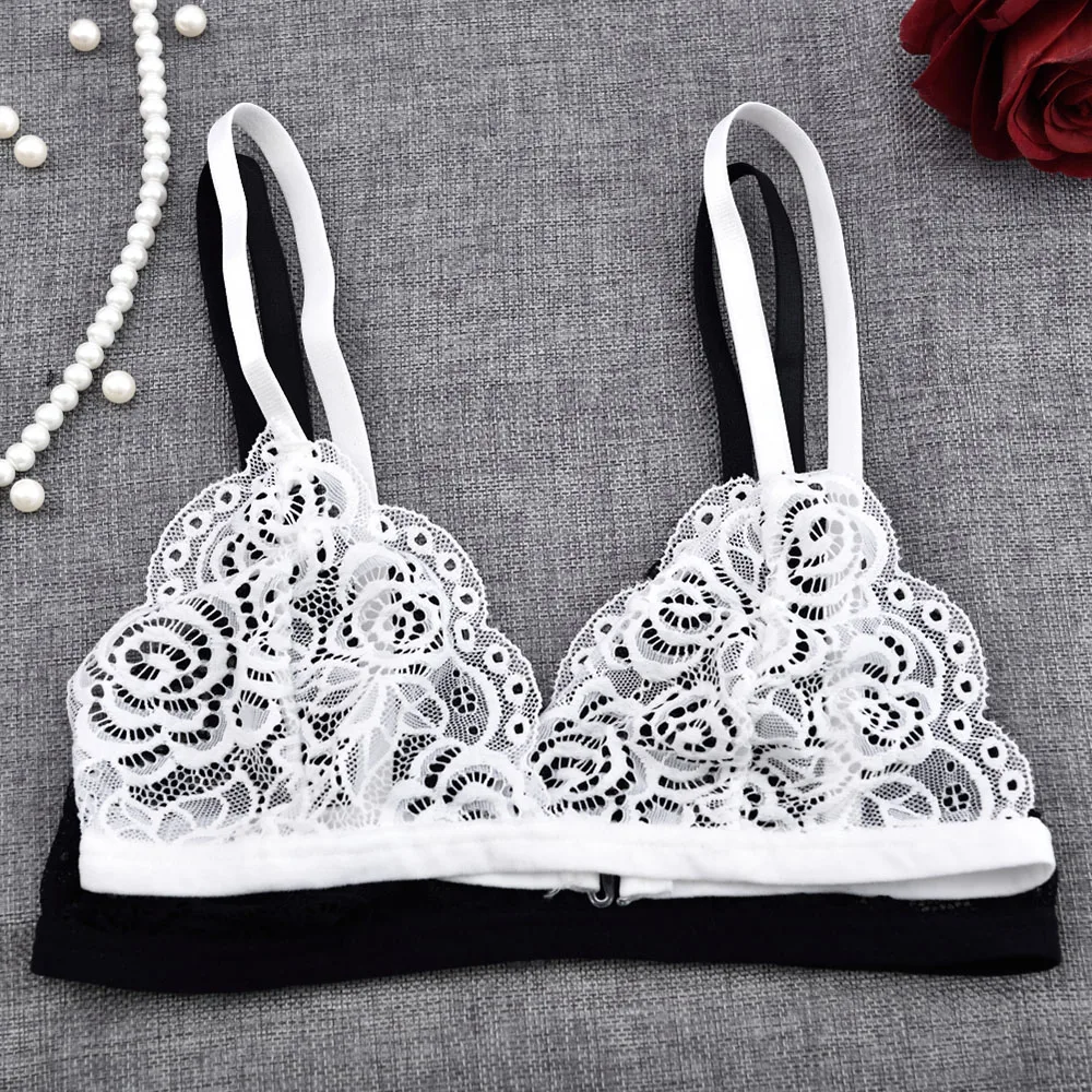 Sexy Woman Bra Floral Lace Bra Wire Free Bralette Lingerie Female Seamless Unpadded Transparent Brassiere Intimates 1PC
Sexy Woman Bra Floral Lace Bra Wire Free Bralette Lingerie Female Seamless Unpadded Transparent Brassiere Intimates 1PC
