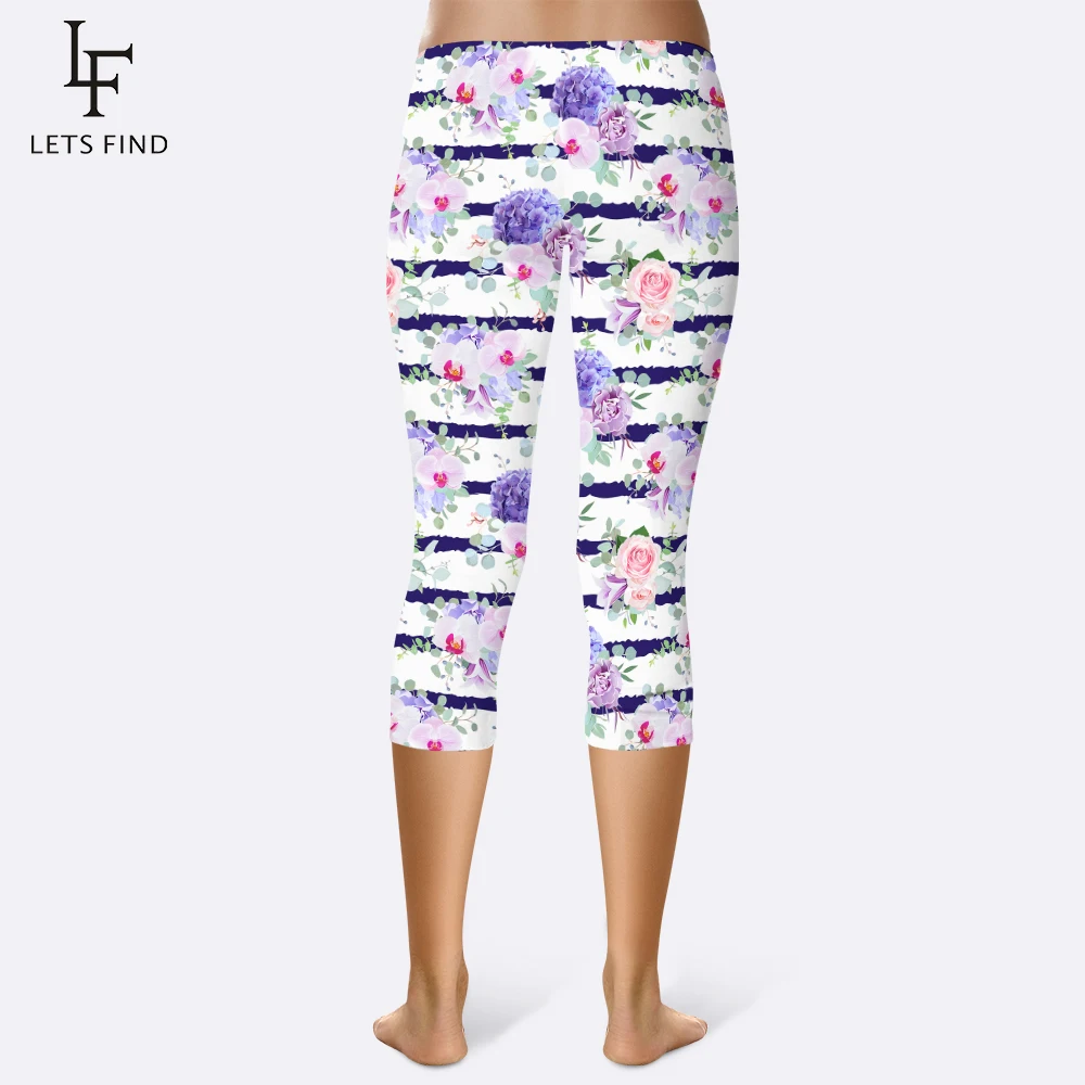 2019 New Women Striped Flower Capri Leggings Summer Workout Fitness Legging Soft Pants Rose Print Fashion Women Pants
2019 New Women Striped Flower Capri Leggings Summer Workout Fitness Legging Soft Pants Rose Print Fashion Women Pants