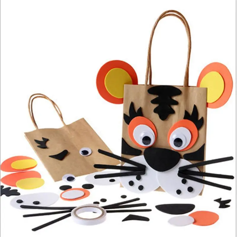 Children DIY Handmade Paper Bag Toys Kids Cartoon Animal Bag For Kindergarden School Educational Toys
Children DIY Handmade Paper Bag Toys Kids Cartoon Animal Bag For Kindergarden School Educational Toys