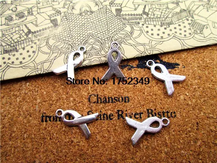 300pcs--Awareness Ribbon Charms, Antique Tibetan Silver Ribbon charm pendants 9x14mm
300pcs--Awareness Ribbon Charms, Antique Tibetan Silver Ribbon charm pendants 9x14mm