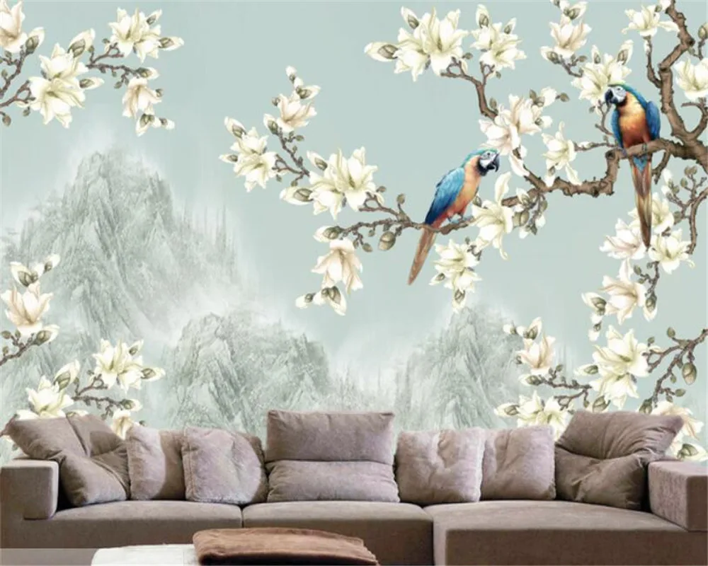 Custom Photo 3d wallpaper Flowers and birds Landscape Wall Painting 3d Living Room Bedroom Background Mural Wallpaper beibehang
Custom Photo 3d wallpaper Flowers and birds Landscape Wall Painting 3d Living Room Bedroom Background Mural Wallpaper beibehang
