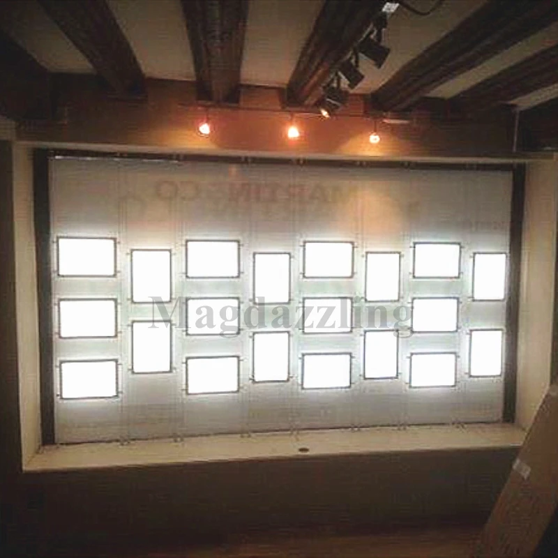 12PCS A3 Landscape+8PCS A4 Portrait One Side Magnetic Acrylic Panel LED Window Display Light Pocket for Real Estate Agent | Освещение