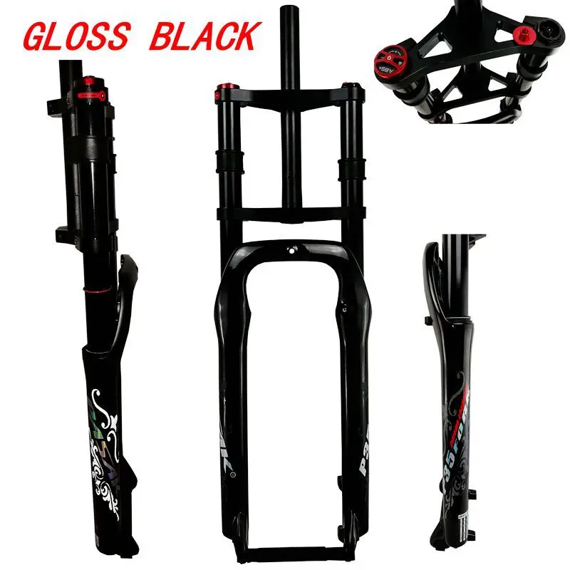 Snowmobile ATV bike aluminum alloy oil gas shock absorber air front fork double shoulder 26inch 4.0 tire off-road bicycle 135MM
Snowmobile ATV bike aluminum alloy oil gas shock absorber air front fork double shoulder 26inch 4.0 tire off-road bicycle 135MM
