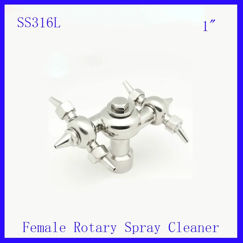 1" SS316L Stainless Steel Female Rotary Spray Cleaner.Sanitary nipple rotating cleaning ball nozzle horn washer tank
1" SS316L Stainless Steel Female Rotary Spray Cleaner.Sanitary nipple rotating cleaning ball nozzle horn washer tank