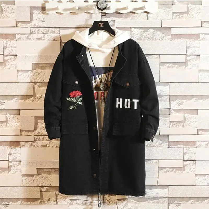 Long Loose Casual Jacket Men's Fashion New Printed Denim Jacket Men's High Quality Cotton Personalized Embroidery Denim Jacket
Long Loose Casual Jacket Men's Fashion New Printed Denim Jacket Men's High Quality Cotton Personalized Embroidery Denim Jacket