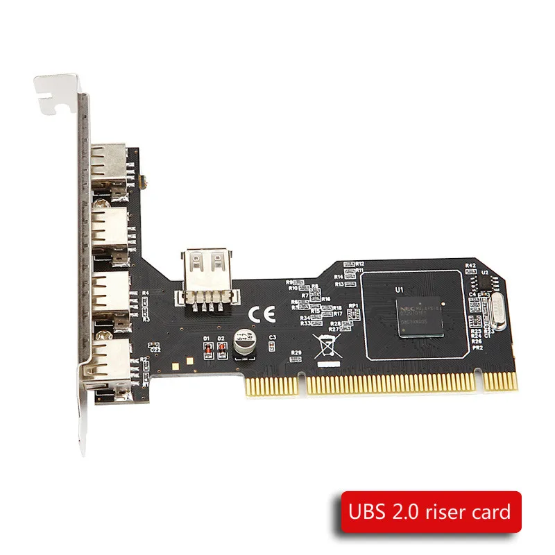 Плата расширения ANDDEAR USB2.0 для настольного компьютера PCI-5 usb 2 0 адаптер карта NEC чип
