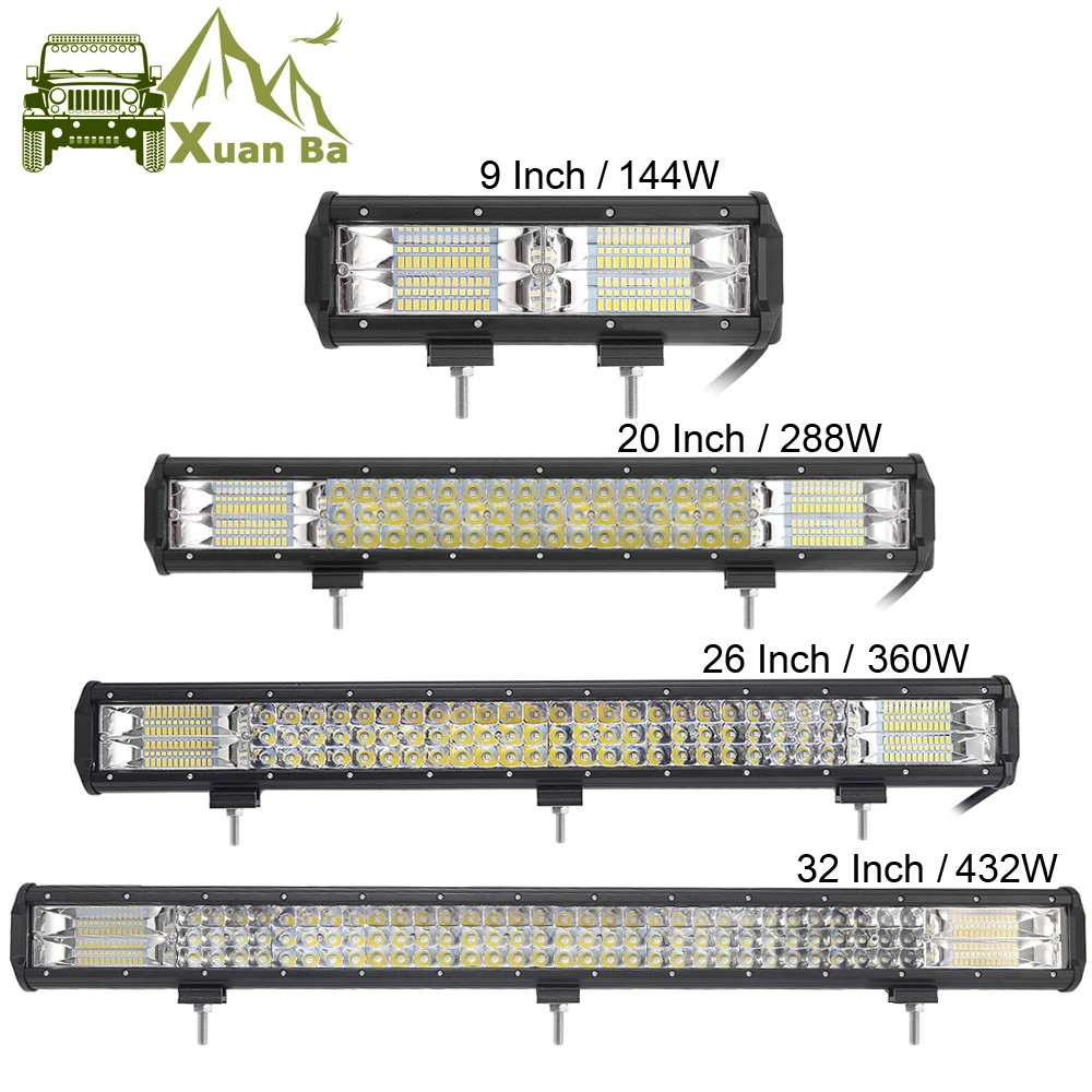 9" 20" 32" Inch 3 Row LED Light Bar For Offroad 4x4 4WD Atv Uaz 4WD Suv Driving Motorcycle Light Truck Led Work Lights Auto Lamp
9" 20" 32" Inch 3 Row LED Light Bar For Offroad 4x4 4WD Atv Uaz 4WD Suv Driving Motorcycle Light Truck Led Work Lights Auto Lamp