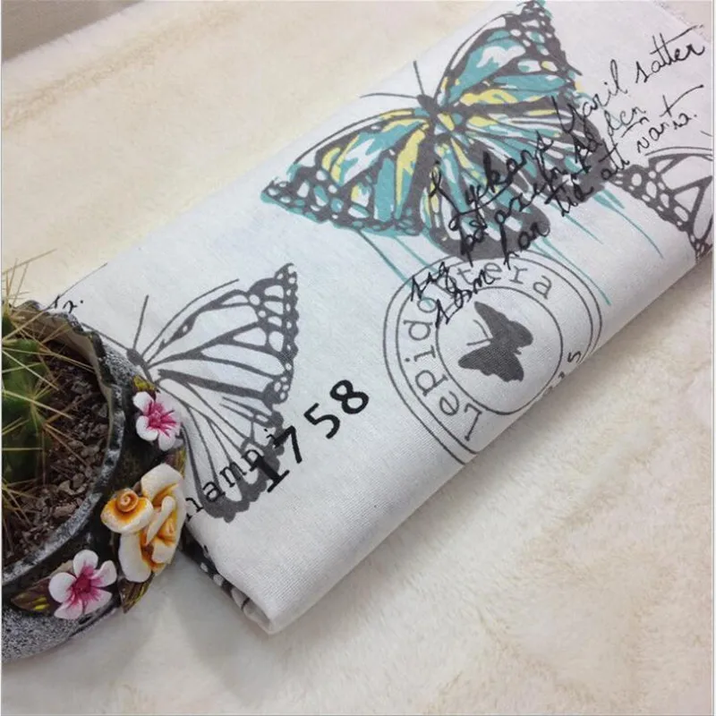 100 *150cm width Vintage Natural Cotton Linen Fabric Butterfly Printing Pattern cotton Quilting handmade fabric
100 *150cm width Vintage Natural Cotton Linen Fabric Butterfly Printing Pattern cotton Quilting handmade fabric