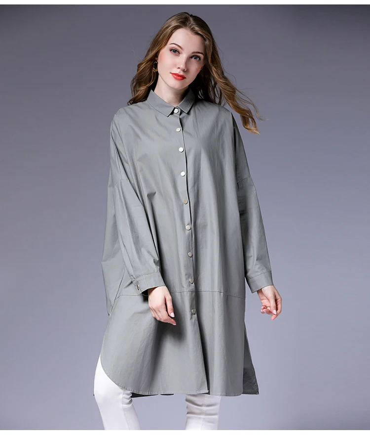 Women Autumn Black Trench Coat Single Breasted Plus Size 2020Woman Grey Casual Loose Split Cotton Winter Trenches Outwear Coats
Women Autumn Black Trench Coat Single Breasted Plus Size 2020Woman Grey Casual Loose Split Cotton Winter Trenches Outwear Coats