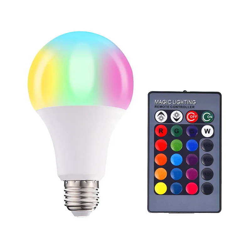 E27 3W 5W 10W 15W RGB LED Bulb Light 110V 220V 16 Colors Changeable Lamps Home Party Holiday RGBW Light With Memory
E27 3W 5W 10W 15W RGB LED Bulb Light 110V 220V 16 Colors Changeable Lamps Home Party Holiday RGBW Light With Memory