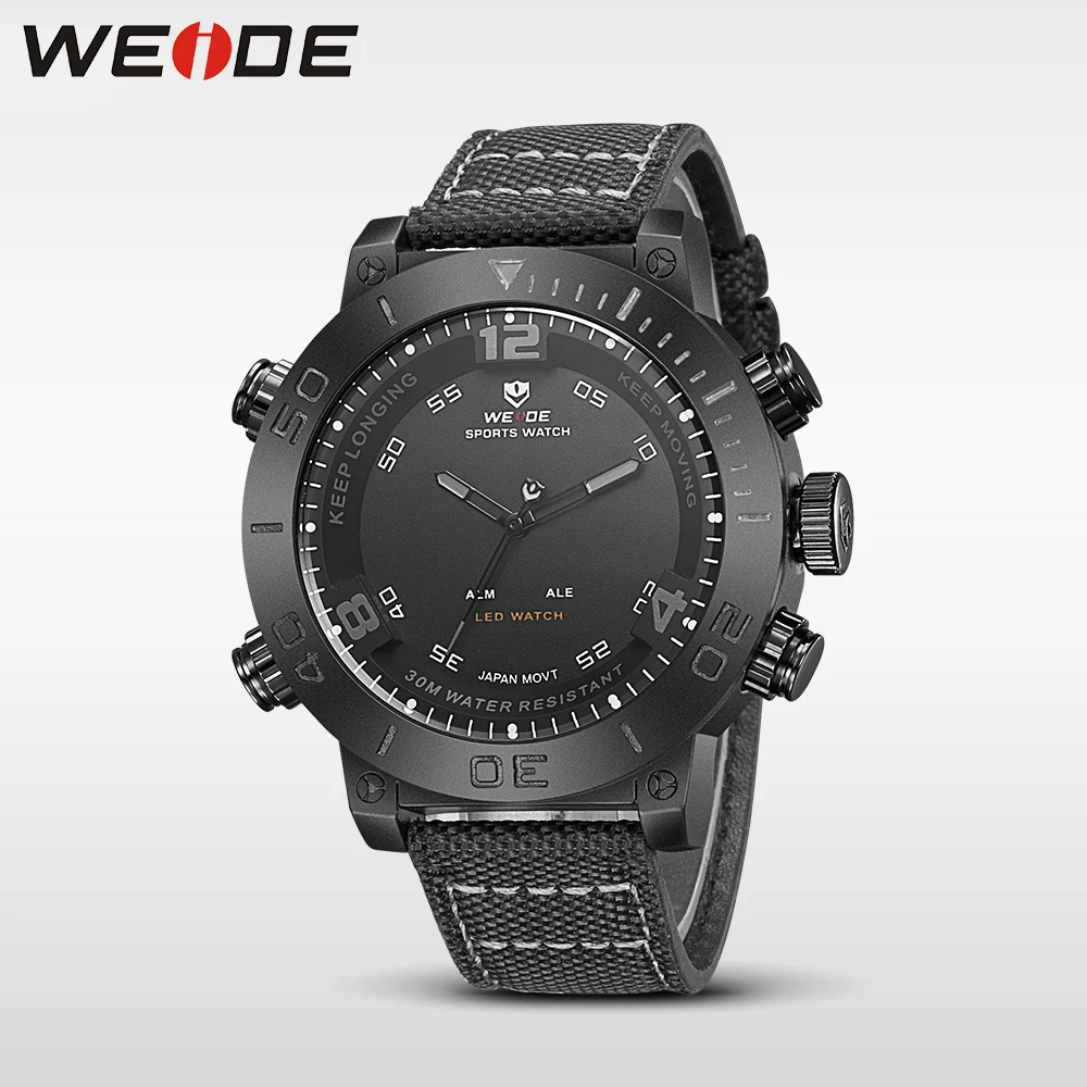 WEIDE повседневные подлинные наручные часы Роскошные Кварцевые спортивные