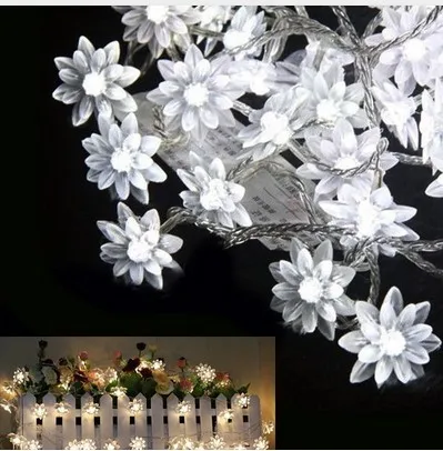 Fairy 5m lotus flowers Led string garland light Christmas New year Wedding Holiday Party home luminaria decoration lamp
Fairy 5m lotus flowers Led string garland light Christmas New year Wedding Holiday Party home luminaria decoration lamp