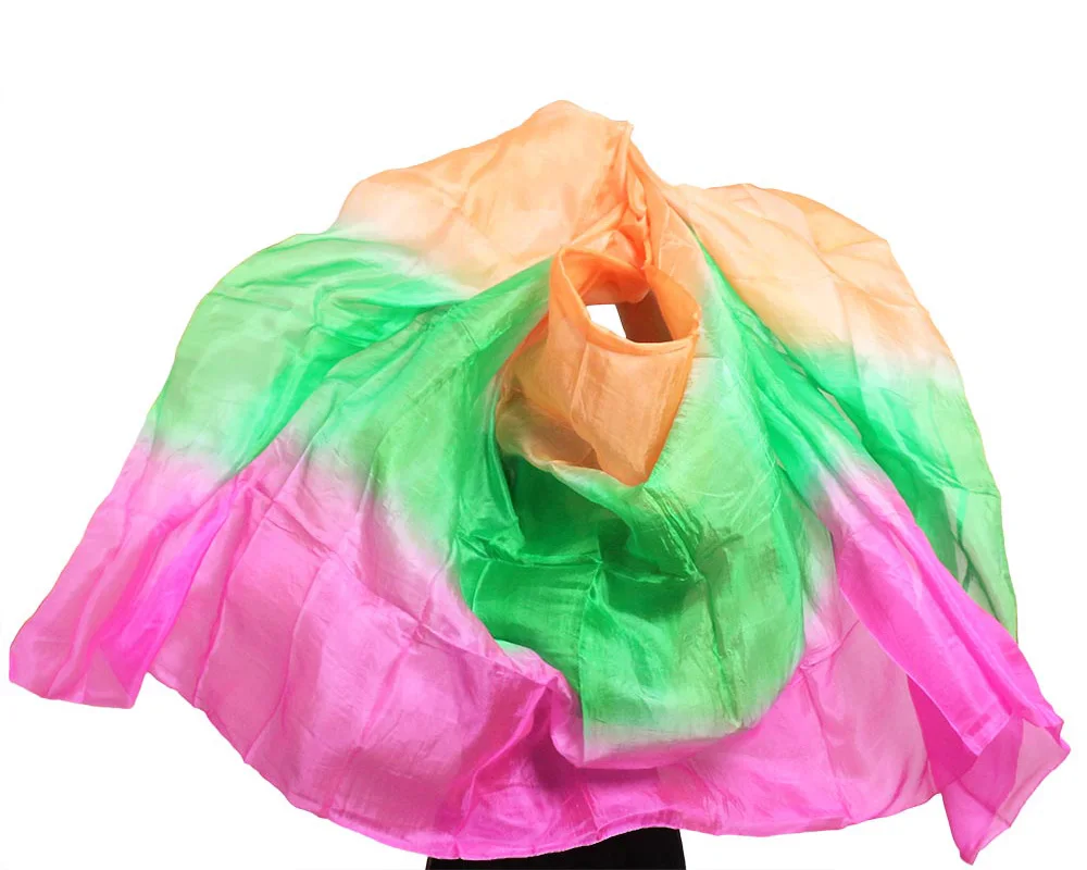 2016 design 100% real silk belly dance veil, cheap dance veils,tari perut kostum veil wholesale 250 270*114cm Rose Green Orange
2016 design 100% real silk belly dance veil, cheap dance veils,tari perut kostum veil wholesale 250 270*114cm Rose Green Orange
