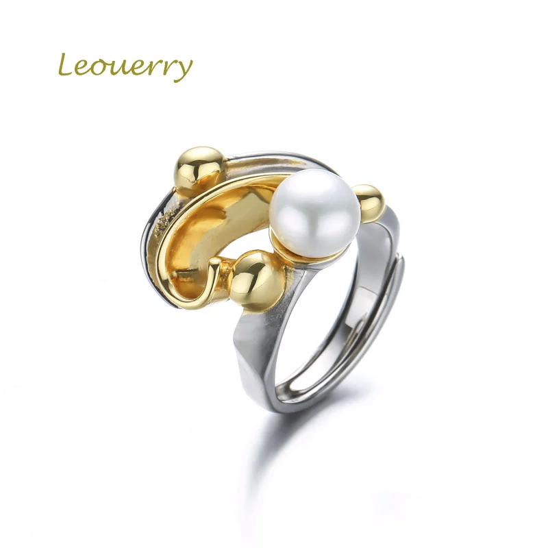 Leouerry 925 Sterling Silver Natural Freshwater Pearl Rings Female Vintage Elegant Pearl Rings for Women Pearl Jewelry Gift
Leouerry 925 Sterling Silver Natural Freshwater Pearl Rings Female Vintage Elegant Pearl Rings for Women Pearl Jewelry Gift