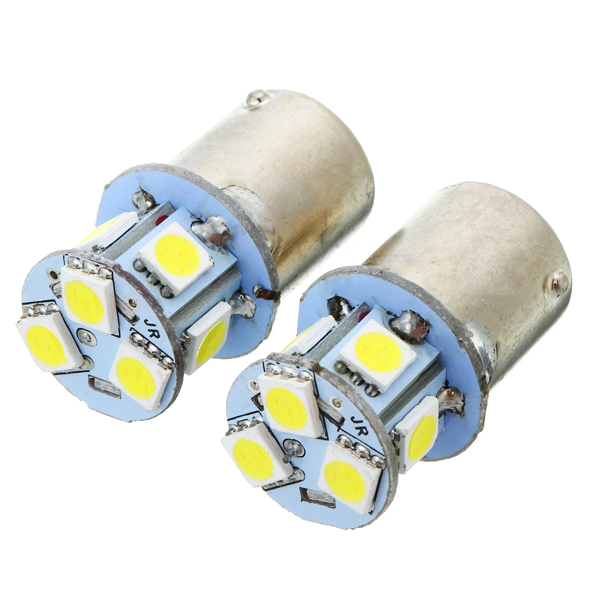 

2pcs DC 12V BA15S R5W 1156 5050 8SMD LED Car Tail Turn Signal Corner Backup Side Marker Parking Stop Light Bulb White Car Lamp