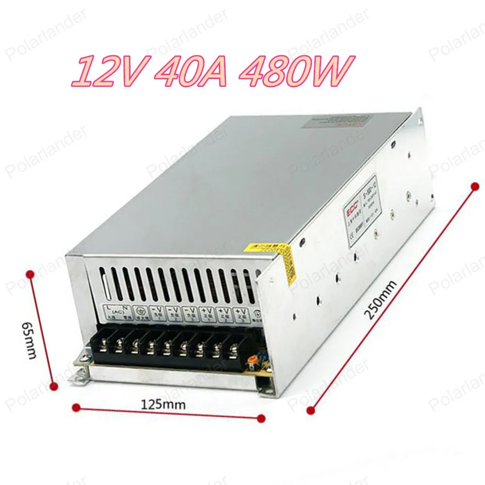 New arrival high quality 12V 40A 480W Switching Power Supply Driver AC 110-220V Input to DC 12V for LED Strip
New arrival high quality 12V 40A 480W Switching Power Supply Driver AC 110-220V Input to DC 12V for LED Strip
