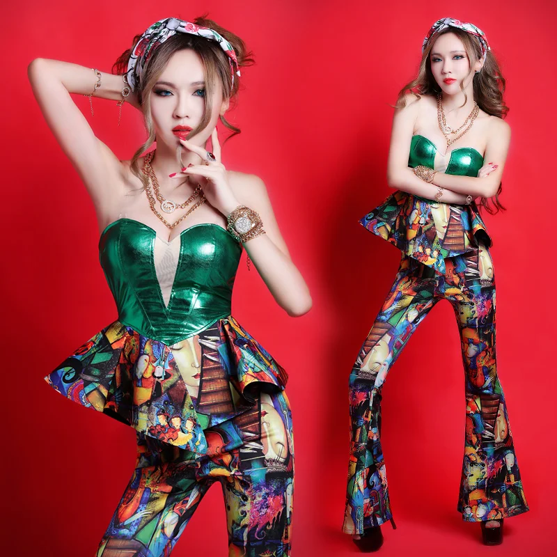 DJ singer performance clothing photography photo bellbottoms suit Sexy Women Costumes Female DS Costume Stage Performance
DJ singer performance clothing photography photo bellbottoms suit Sexy Women Costumes Female DS Costume Stage Performance
