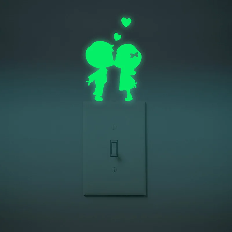 Keythemelife 1pcs Super Bright Glow in the Dark Switch Sticker Wall Luminous Decoration Fluorescent Living Room Home Decor CF | Дом и сад
