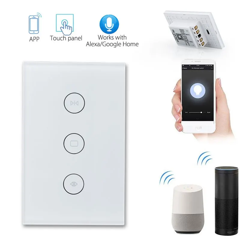Voice Control Wifi Curtain Roller Switch Timing Phone APP Home Appliances 120 Type Automation Light Delay Wifi Curtain Switch
Voice Control Wifi Curtain Roller Switch Timing Phone APP Home Appliances 120 Type Automation Light Delay Wifi Curtain Switch