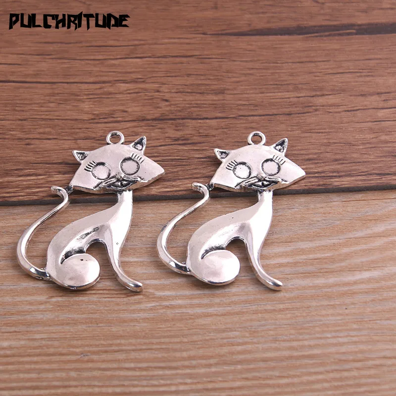 4pcs 31*45mm Metal Zinc Alloy Cat Charms Fit Jewelry Animal Pendant Charms Makings
4pcs 31*45mm Metal Zinc Alloy Cat Charms Fit Jewelry Animal Pendant Charms Makings