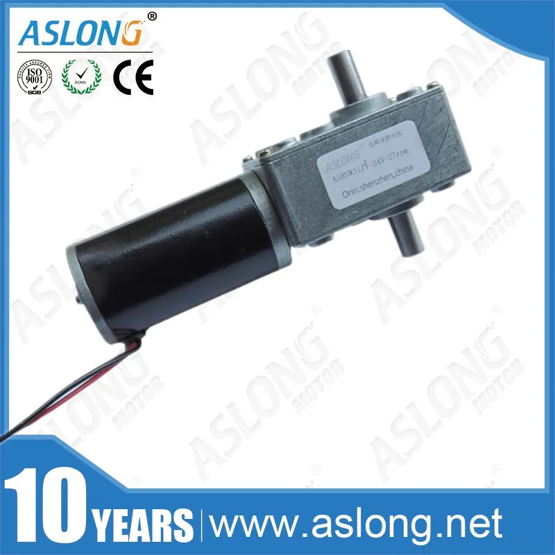 ASLONG A58SW31ZYS high quality high torque low noise 24v dual shaft self-locking dc worm gear motor for robot
ASLONG A58SW31ZYS high quality high torque low noise 24v dual shaft self-locking dc worm gear motor for robot