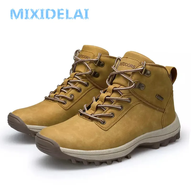 2022 Brand Men Boots Big Size 39-46 Autumn Winter Mens Leather Fashion Sneakers Lace Up Outdoor Mountain Men Shoes Waterproof
2022 Brand Men Boots Big Size 39-46 Autumn Winter Mens Leather Fashion Sneakers Lace Up Outdoor Mountain Men Shoes Waterproof