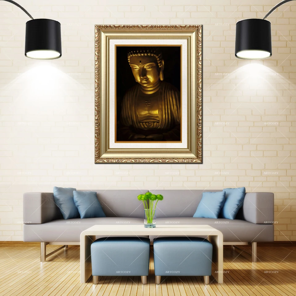 Artcozy, Золотая рамка, абстрактные картины маслом, Будда, водонепроницаемая печать спреем
Artcozy, Золотая рамка, абстрактные картины маслом, Будда, водонепроницаемая печать спреем