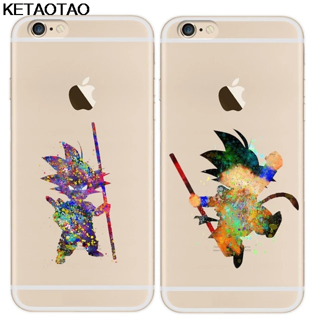 KETAOTAO Goku Dragonball Z чехлы для телефонов iPhone 4S 5C 5S 6 6S 7 8 Plus XR XS Max чехол кристально чистый