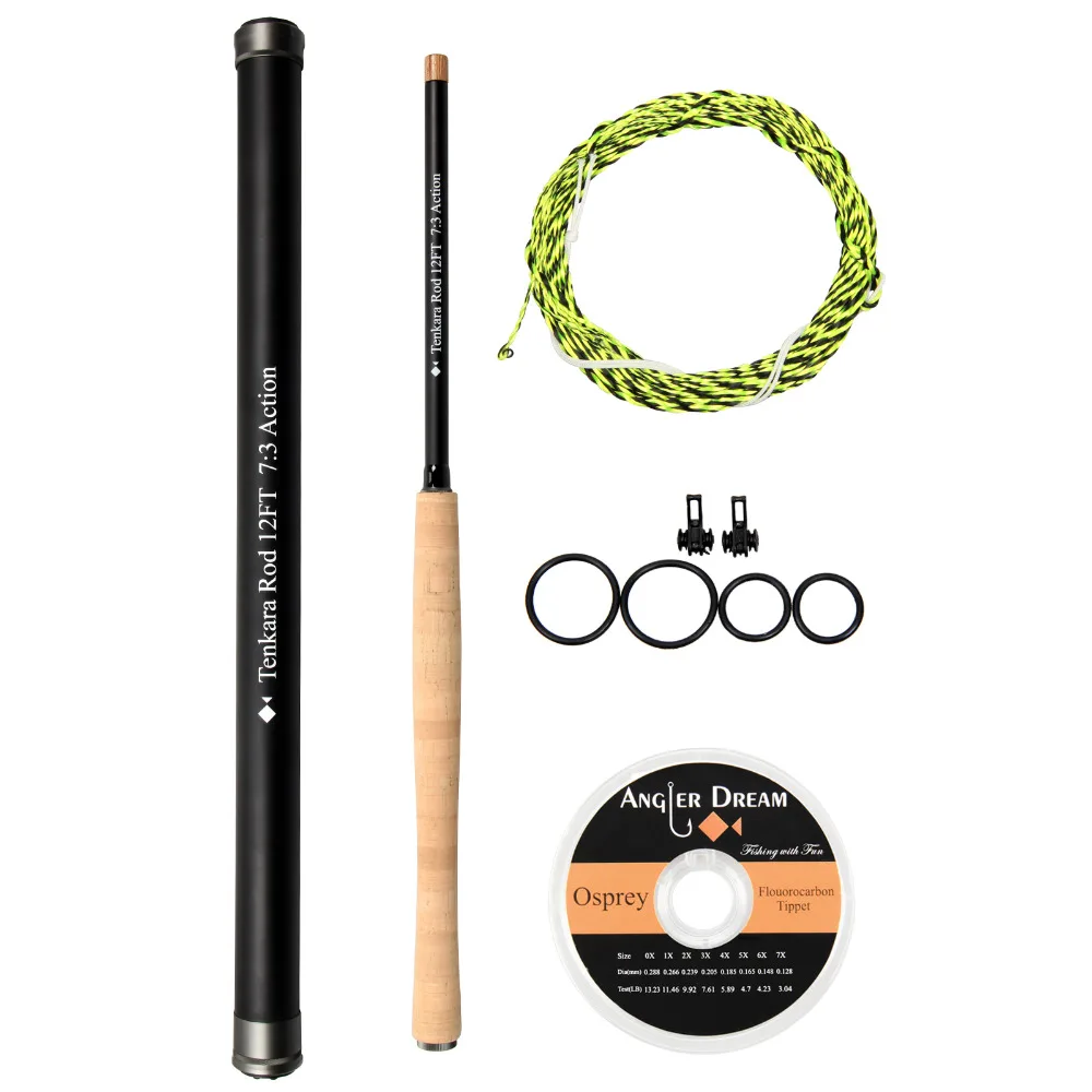 12/13FT Tenkara Fly Fishing Rod Combo 30T Carbon Fiber Fly Fishing Rod & Tenkara Line Flouorocarbon Tippet Hook Keeper
12/13FT Tenkara Fly Fishing Rod Combo 30T Carbon Fiber Fly Fishing Rod & Tenkara Line Flouorocarbon Tippet Hook Keeper