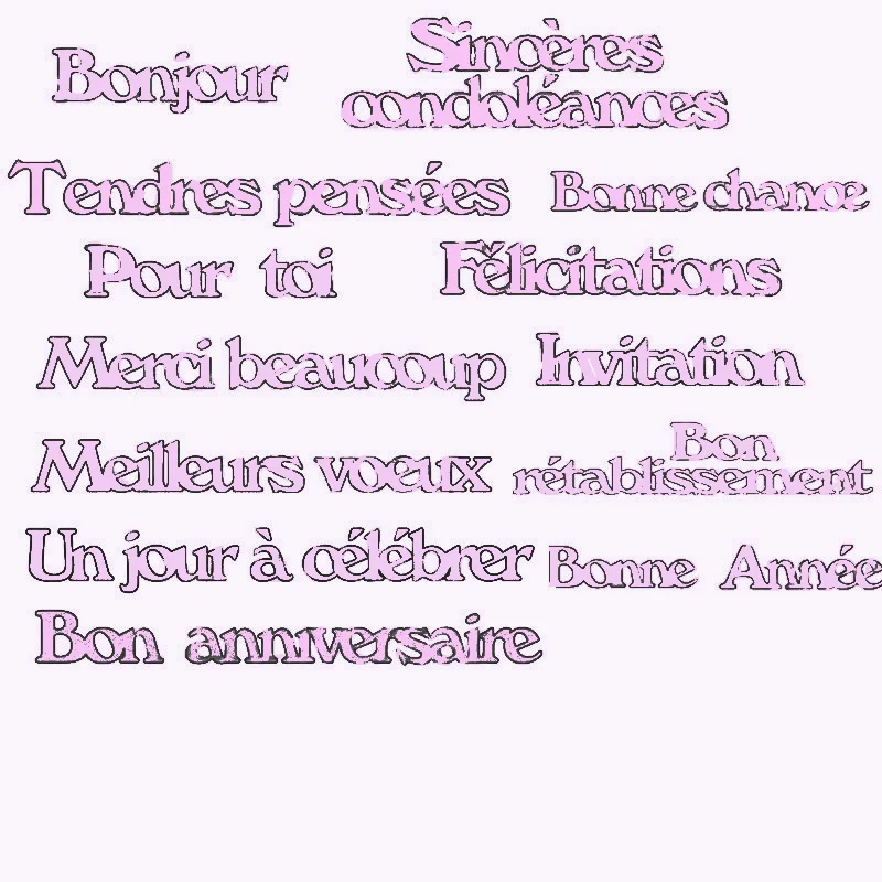Little Ramantic French Words Shape Metal Cutting Dies Stencil Scrapbook Album Embossing For Gift Card Making Handcrafts Decor
Little Ramantic French Words Shape Metal Cutting Dies Stencil Scrapbook Album Embossing For Gift Card Making Handcrafts Decor