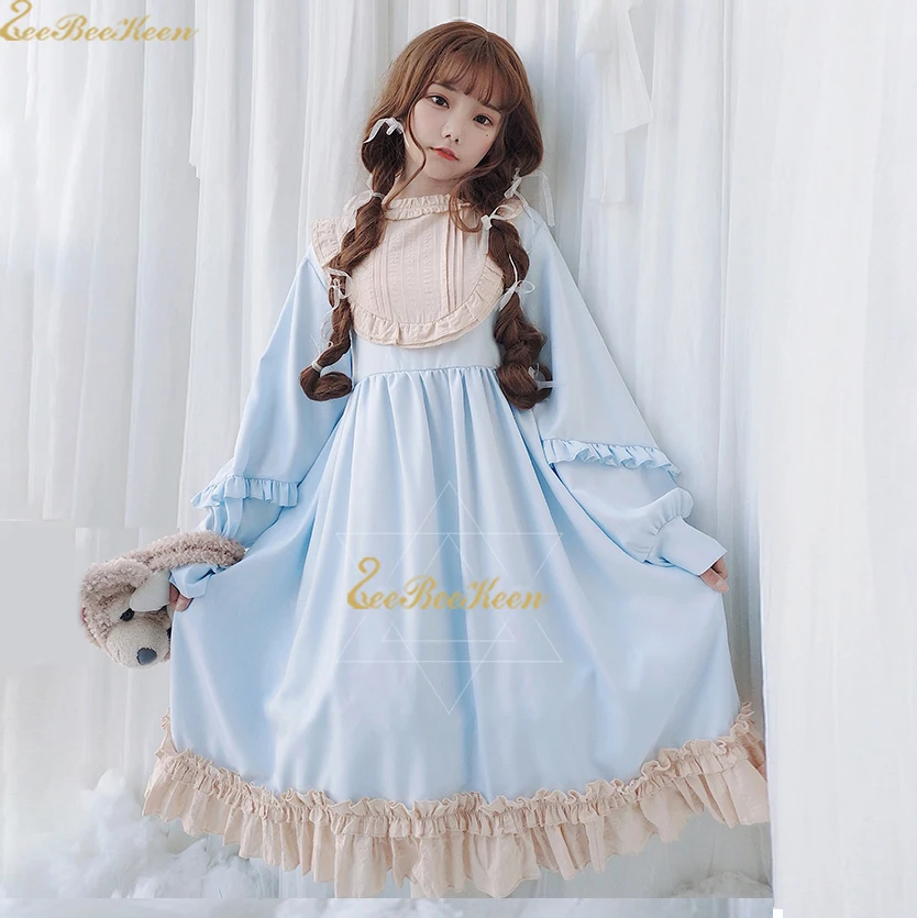 Lolita Dress For Girls Sweet Lolita Costume Party Dress Light Blue Spring Clothes Women Dress Anime Cosplay Adult Princess Dress
Lolita Dress For Girls Sweet Lolita Costume Party Dress Light Blue Spring Clothes Women Dress Anime Cosplay Adult Princess Dress