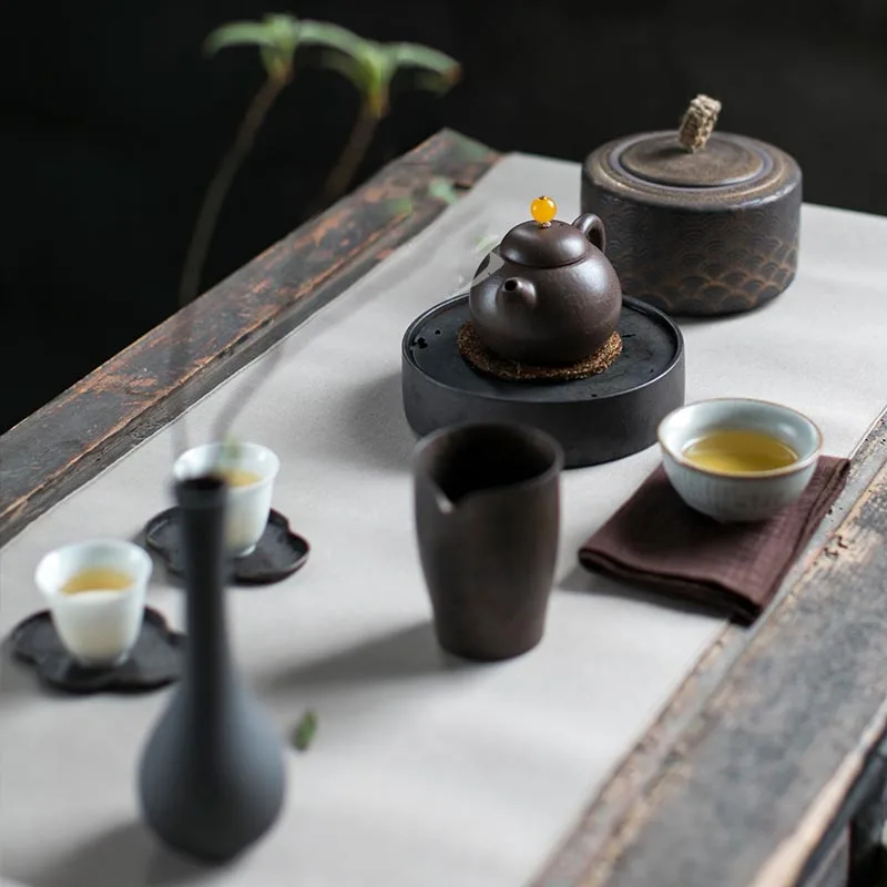 Vintage Ceramic Coarse Pottery Tea Jar Seal Storage Caddy Art Tea Box Beans Cans Tank Teaware Accessories Crafts Decor Container 
Vintage Ceramic Coarse Pottery Tea Jar Seal Storage Caddy Art Tea Box Beans Cans Tank Teaware Accessories Crafts Decor Container