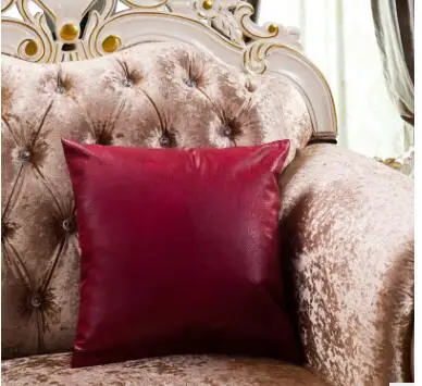 45x45cm solid color red/orange/yellow/grey/purple PU leather cushion cover sofa lumbar pillow case decorative luxury pillowcase
45x45cm solid color red/orange/yellow/grey/purple PU leather cushion cover sofa lumbar pillow case decorative luxury pillowcase