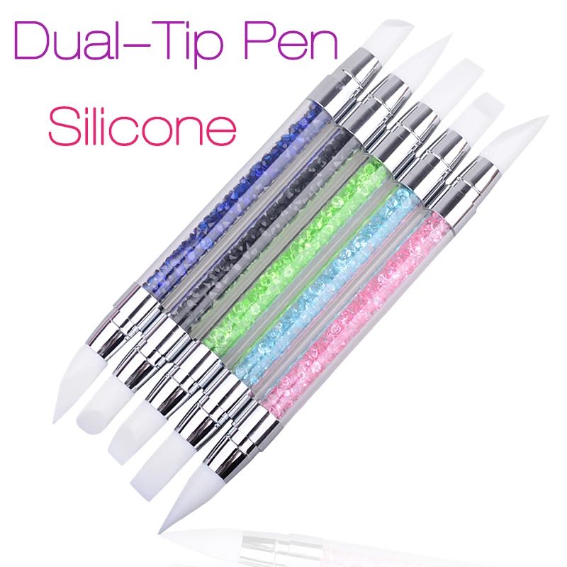 2 Way Nail Art Sculpture Pen Brushes Soft Silicone Carving Craft Polish Rhinestone Handle Nail Art Brush Dotting Tools 2016 New
2 Way Nail Art Sculpture Pen Brushes Soft Silicone Carving Craft Polish Rhinestone Handle Nail Art Brush Dotting Tools 2016 New