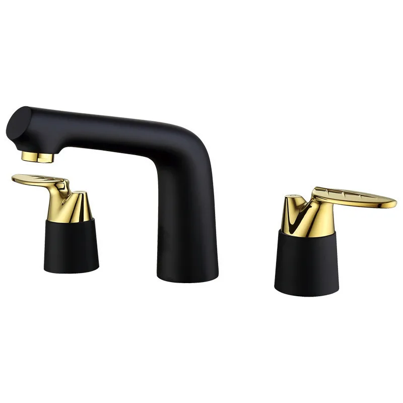 Bathroom Widespread Basin Faucet Chrome Brass Sink Mixer Tap Hot & Cold Dual Handle 3 Holes Deck Mounted Unique design Faucet
Bathroom Widespread Basin Faucet Chrome Brass Sink Mixer Tap Hot & Cold Dual Handle 3 Holes Deck Mounted Unique design Faucet