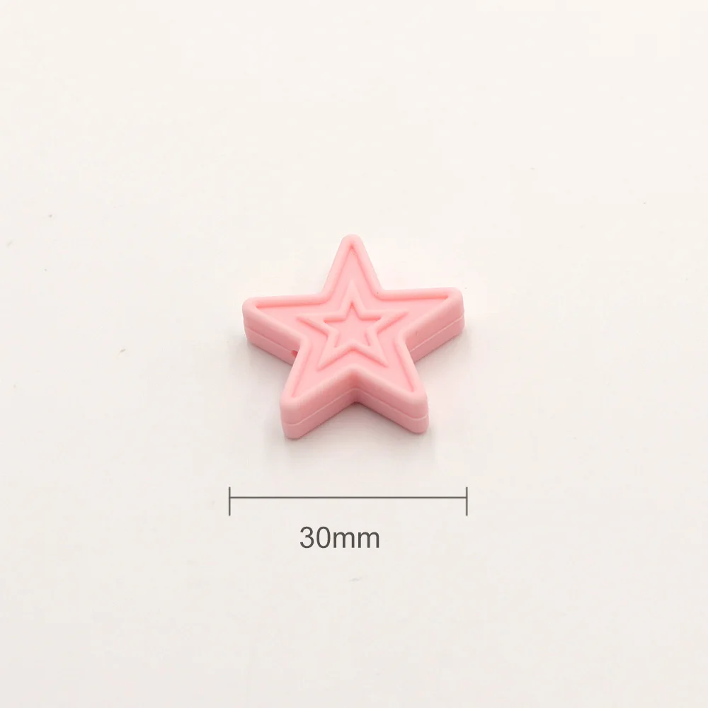 TYRY.HU BPA Free 10Pcs Star Shape Silicone Beads For Baby Mom Jewelry Making Infants Dental Care Chewed Beads Baby Teehting toys
TYRY.HU BPA Free 10Pcs Star Shape Silicone Beads For Baby Mom Jewelry Making Infants Dental Care Chewed Beads Baby Teehting toys
