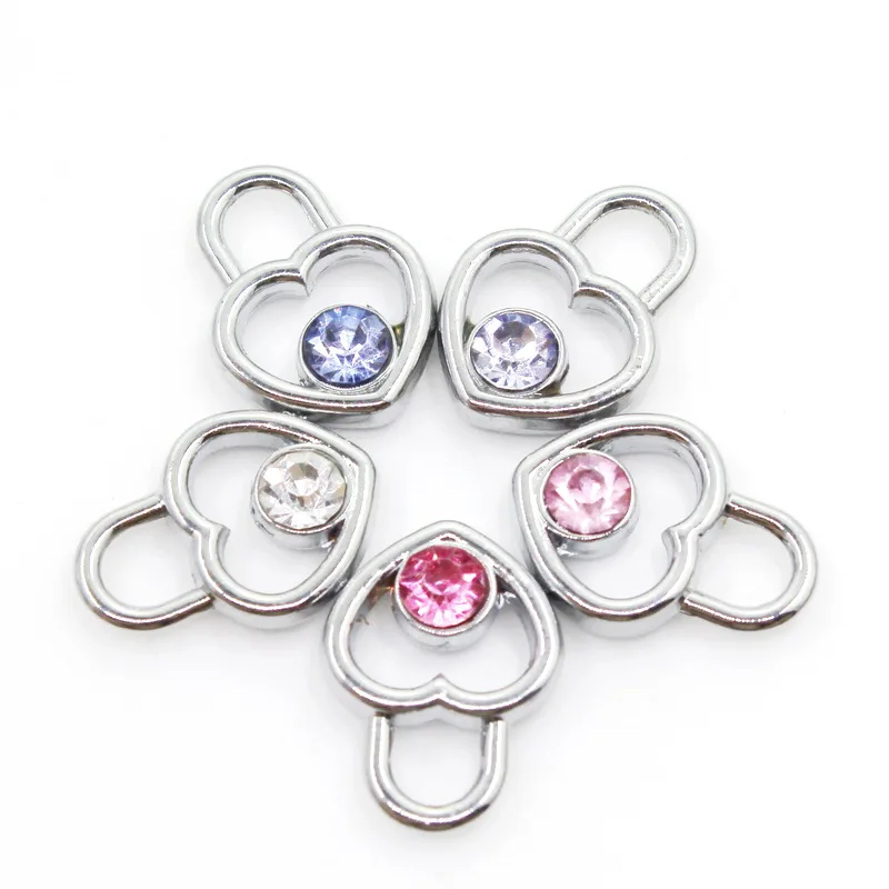 New Arrival 20pcs Crystal Heart Lock Dangle Charms DIY Bracelet Necklace Pendants Jewelry Hanging Charms
New Arrival 20pcs Crystal Heart Lock Dangle Charms DIY Bracelet Necklace Pendants Jewelry Hanging Charms