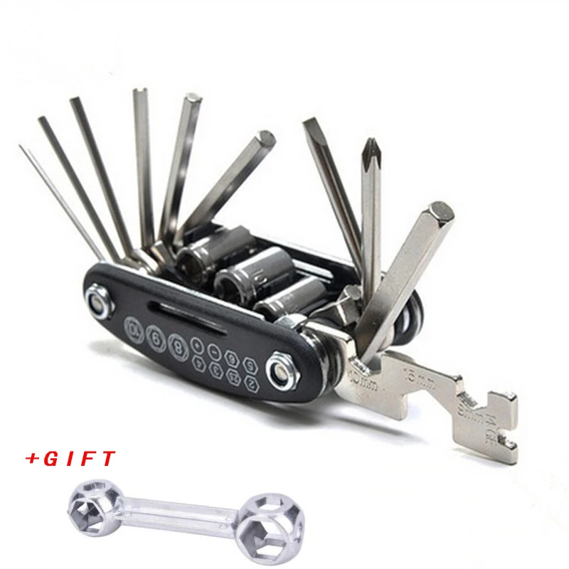 16 In 1 Multi-Function Bike Motorcycle Mechanic Repair Tools Travel electric cars Allen Key Multi Hex Wrench Screwdriver Kits
16 In 1 Multi-Function Bike Motorcycle Mechanic Repair Tools Travel electric cars Allen Key Multi Hex Wrench Screwdriver Kits