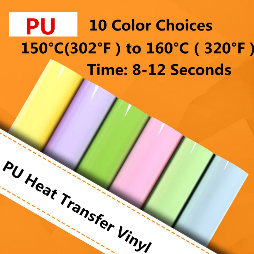 PU heat transfer vinyl 0.3m x 15m Roll heat vinyls high elastic iron on transfer for clothes sticker film HTV shirts Wholesale
PU heat transfer vinyl 0.3m x 15m Roll heat vinyls high elastic iron on transfer for clothes sticker film HTV shirts Wholesale