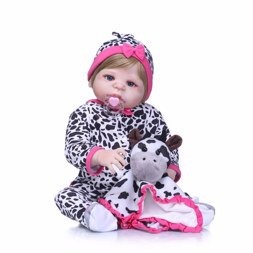 Realistic about 22" Handmade Full Silicone Lifelike Newborn Baby Doll Reborn Soft Silicone Vinyl Gift for Girls or Boy
Realistic about 22" Handmade Full Silicone Lifelike Newborn Baby Doll Reborn Soft Silicone Vinyl Gift for Girls or Boy
