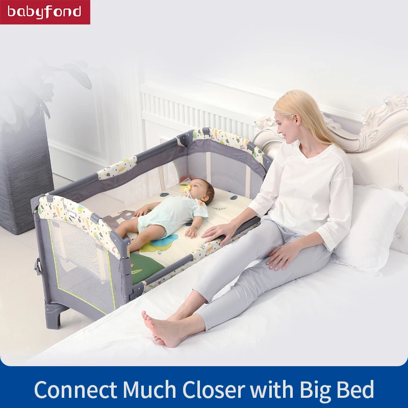 0-3 years old Multi Functional Folding Crib European Portable Game Bed Bb newborn bed Joint With parent Mosquito Net
0-3 years old Multi Functional Folding Crib European Portable Game Bed Bb newborn bed Joint With parent Mosquito Net