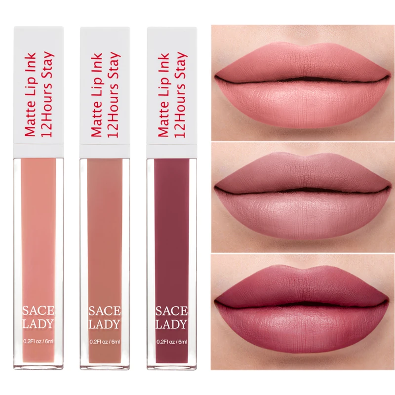Nude Matte Lip Gloss Lips Makeup Long Lasting Waterproof Pink Dark Red Lip Tint/Stain Tattoo Moisturize Liquid Lipstick Cosmetic
Nude Matte Lip Gloss Lips Makeup Long Lasting Waterproof Pink Dark Red Lip Tint/Stain Tattoo Moisturize Liquid Lipstick Cosmetic