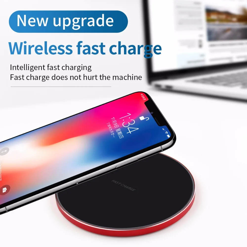 Беспроводное зарядное устройство Qi для iPhone x, 8 Plus, Samsung Galaxy S8, S7, S6 Edge Plus, универсальное Быстрое беспроводное зарядное устройство 5 В/2 А
Беспроводное зарядное устройство Qi для iPhone x, 8 Plus, Samsung Galaxy S8, S7, S6 Edge Plus, универсальное Быстрое беспроводное зарядное устройство 5 В/2 А