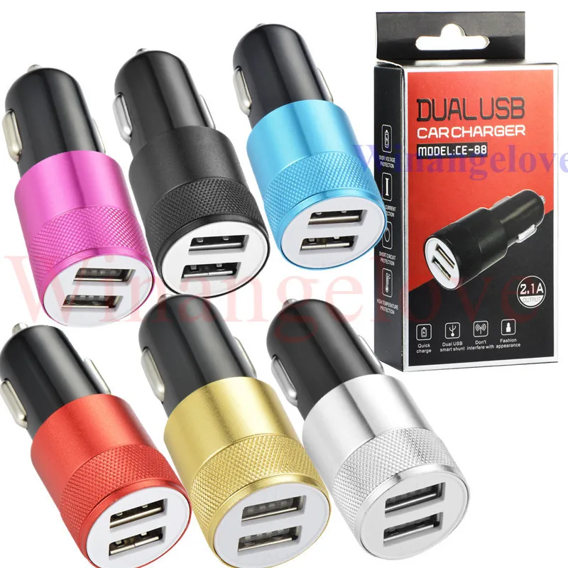 New Design 2-Port USB Universal 2.1A+1A Car Charger For iPhone for samsung car usb charger with retail package
New Design 2-Port USB Universal 2.1A+1A Car Charger For iPhone for samsung car usb charger with retail package