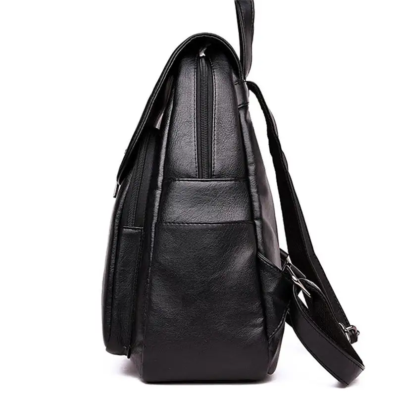 Fashion Women leather backpack ladies travel computer bag School Shoulder Bag Multifunctional Zipper | Багаж и сумки