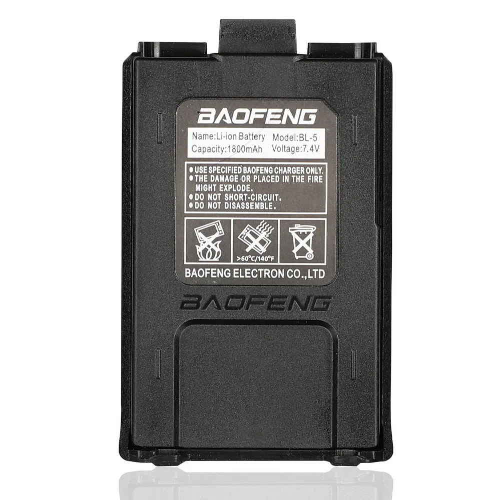 Baofeng UV-5R Original Battery UV 5r 5ra 5re Radio Backup Battery Walkie Talkie 1800mah li-ion Batteries BL-5 7.4V Rechargeable
Baofeng UV-5R Original Battery UV 5r 5ra 5re Radio Backup Battery Walkie Talkie 1800mah li-ion Batteries BL-5 7.4V Rechargeable