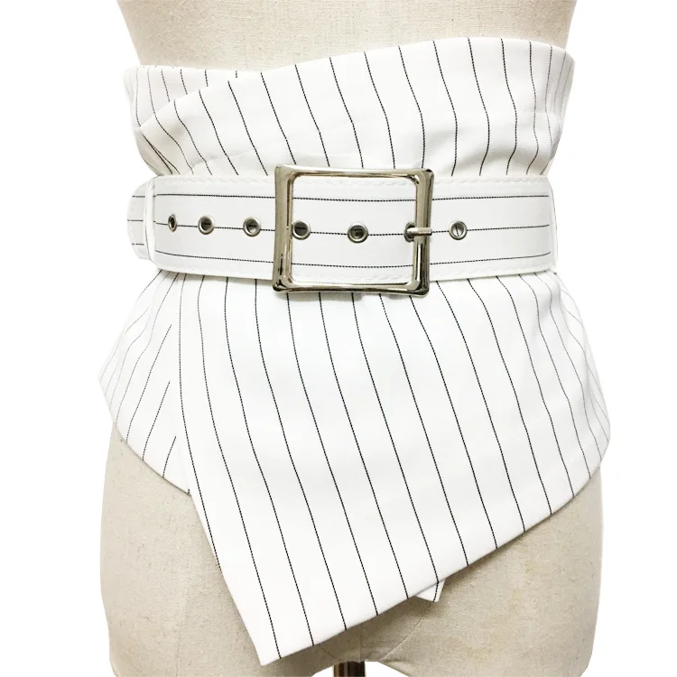 Women's Irregular Waist Belt Fashion Striped Ultra-wide Buckle Adjustable Belt Ladies Clothing Accesoories Female Decorations
Women's Irregular Waist Belt Fashion Striped Ultra-wide Buckle Adjustable Belt Ladies Clothing Accesoories Female Decorations